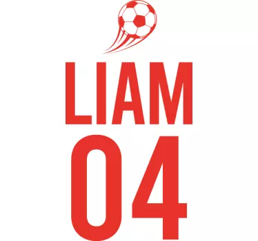 Maglietta infantile liam calcio sport - TenStickers