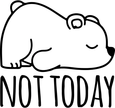 Maglietta infantile illustrazione orso dormiente - TenStickers