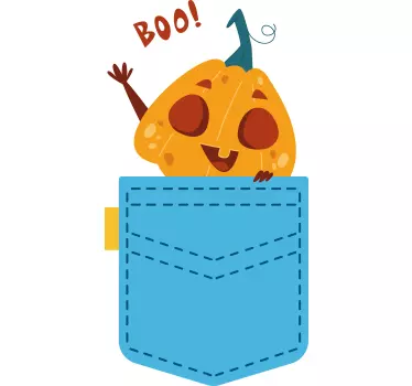 Maglietta infantile zucca tascabile - TenStickers