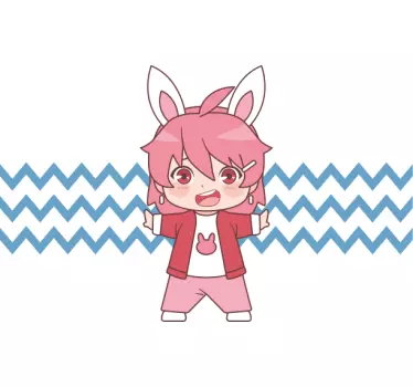Maglietta infantile tema coniglietto carino - TenStickers