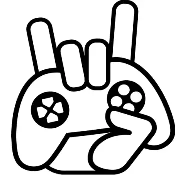 Maglietta infantile gesto della mano da gaming - TenStickers