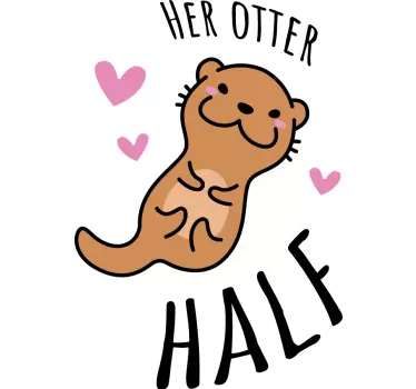 Maglietta fidanzati amore di foche coppie - TenStickers