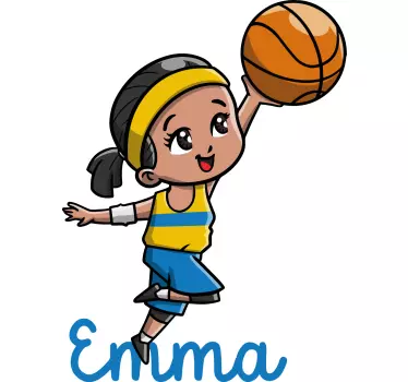 Maglietta infantile giocatore di basket allegro - TenStickers