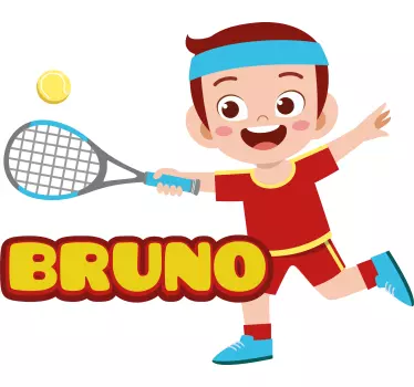 Maglietta infantile campione di tennis giocoso - TenStickers