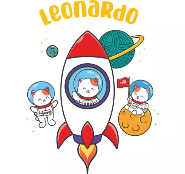 Maglietta infantile tema avventura spaziale - TenStickers
