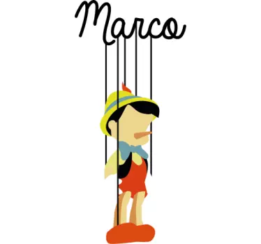 T-shirt infantile Pinocchio personalizzato - TenStickers