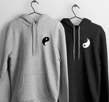 Felpe di coppia Yin Yang - TenStickers