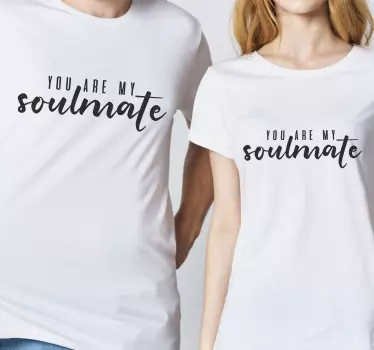 Maglietta fidanzati abbigliamento abbinato anime gemelle - TenStickers