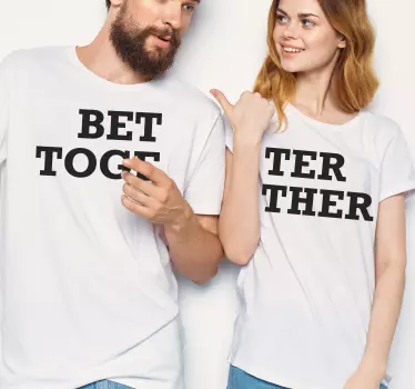 Maglietta fidanzati abbigliamento coordinato insieme - TenStickers