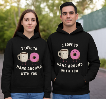 Maglietta fidanzati amore passare il tempo con te - TenStickers