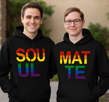 Maglietta fidanzati anime gemelle lgbt - TenStickers