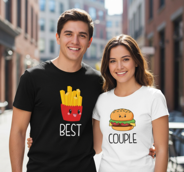 Maglietta fidanzati miglior coppia - TenStickers