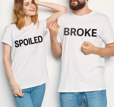 Maglietta fidanzati dichiarazioni di coppia abbinate - TenStickers