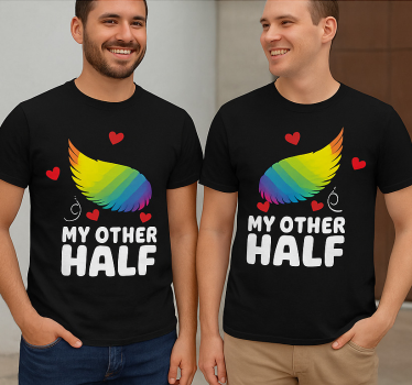 Maglietta fidanzati la mia altra metà lgbt - TenStickers