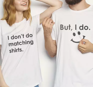 Maglietta fidanzati magliette uniche per coppie - TenStickers