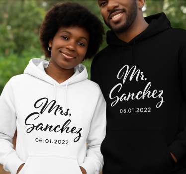 Maglietta fidanzati "sanchez" coppia - TenStickers