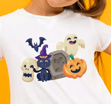 Maglietta Halloween Simboli divertenti di halloween - TenStickers