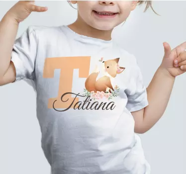 Maglietta infantile a tema animali personalizzata - TenStickers