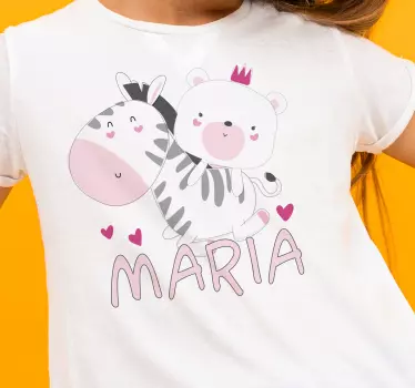 Maglietta infantile amici animali carini - TenStickers