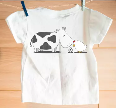 Maglietta infantile animali da fattoria carini insieme - TenStickers