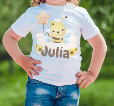 Maglietta infantile ape e stella carina - TenStickers