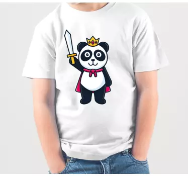 Maglietta infantile avventura del re panda - TenStickers