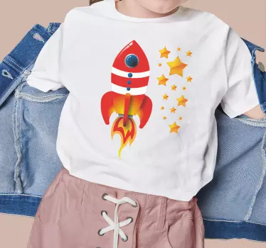 Maglietta infantile avventura nella navetta spaziale - TenStickers