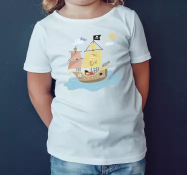 Maglietta infantile avventura sulla nave dei pirati - TenStickers