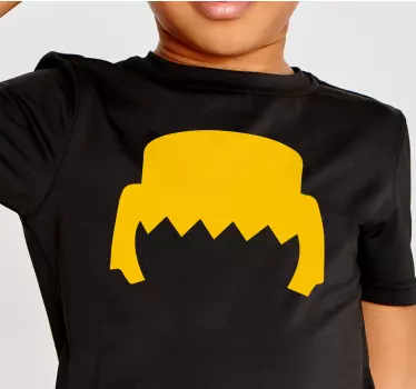 Maglietta infantile capelli gialli divertenti - TenStickers