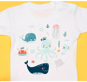 Maglietta infantile creature marine carine - TenStickers