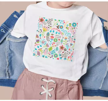 Maglietta infantile delizia con motivo floreale - TenStickers