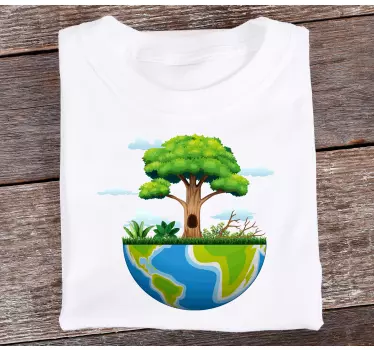 Maglietta infantile design albero della terra - TenStickers
