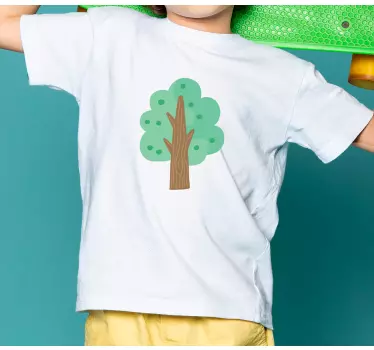 Maglietta infantile design albero verde - TenStickers