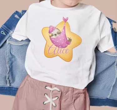 Maglietta infantile design bradipo rilassante - TenStickers