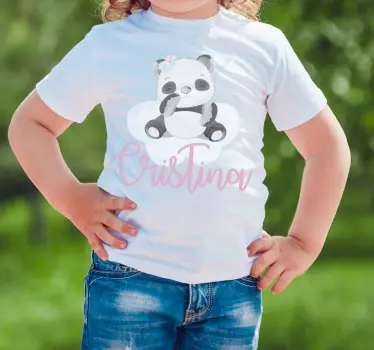 Maglietta infantile design panda carino - TenStickers