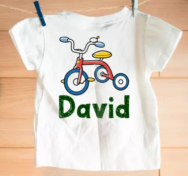 Maglietta infantile design triciclo colorato - TenStickers