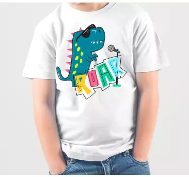 Maglietta infantile dinosauro cool che canta - TenStickers
