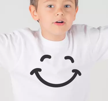 Maglietta infantile disegno sorridente - TenStickers