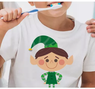 Maglietta infantile elf festoso e allegro - TenStickers