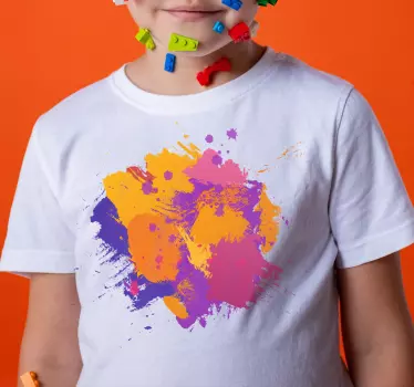 Maglietta infantile esplosione di colori - TenStickers