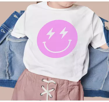 Maglietta infantile faccia fulmine felice - TenStickers