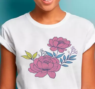 Maglietta infantile fiori di delizia - TenStickers