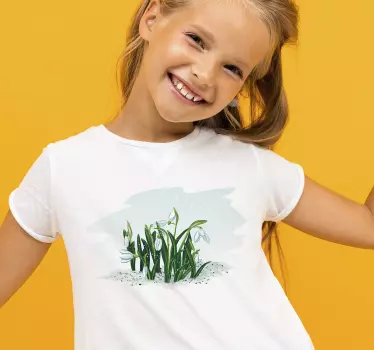 Maglietta infantile fiori di primavera gioiosi - TenStickers