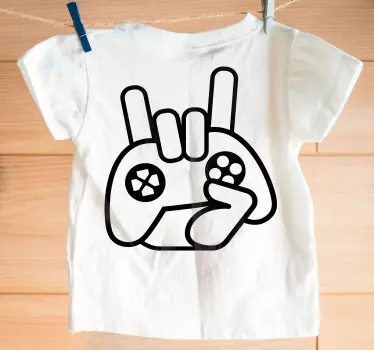 Maglietta infantile gesto della mano da gaming - TenStickers