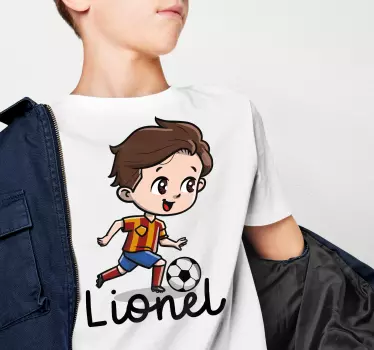 Maglietta infantile giocatore di calcio carino - TenStickers