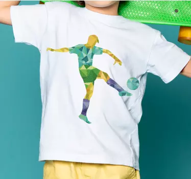 Maglietta infantile giocatore di calcio colorato - TenStickers