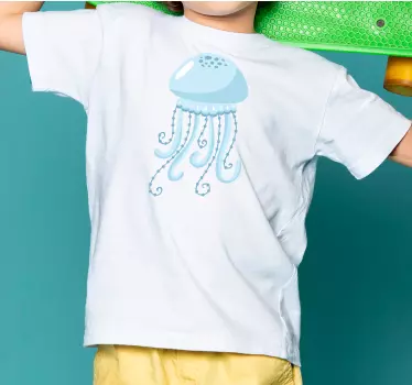 Maglietta infantile illustrazione di medusa carina - TenStickers