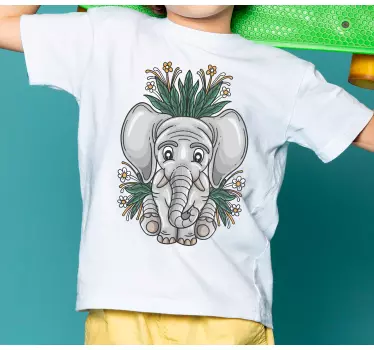 Maglietta infantile illustrazione elefante carino - TenStickers