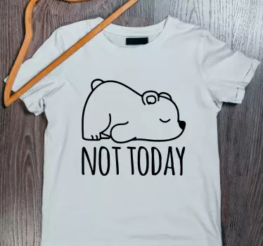 Maglietta infantile illustrazione orso dormiente - TenStickers