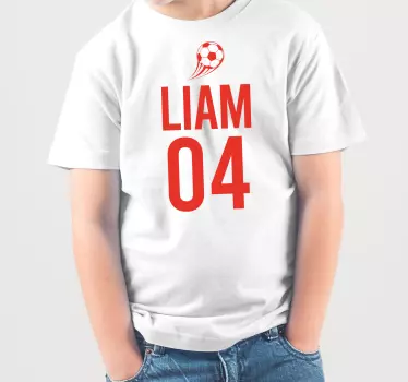 Maglietta infantile liam calcio sport - TenStickers